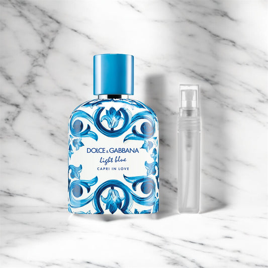 Decant of Dolce and Gabbana Light blue Capri in Love.