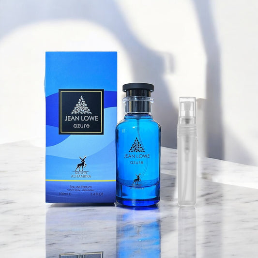 Decant of Maison Alhambra Jean Lowe Azure.